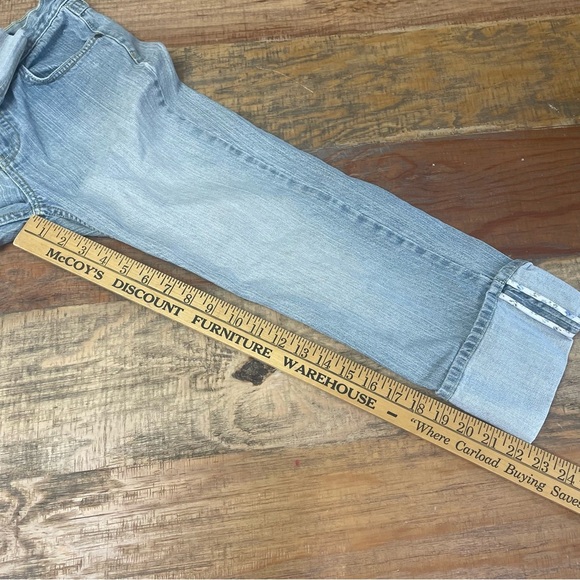 Old Navy Jeans Womens Size 4 The Low Rise light wash rolled cuff - Picture 4 of 8